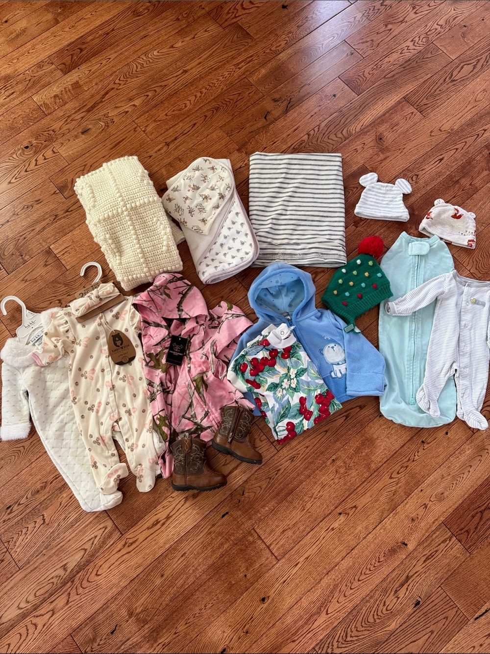 Bundle of baby girl clothing and items New & Used! 15 items